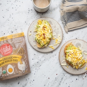 Grated Egg Avocado Toast