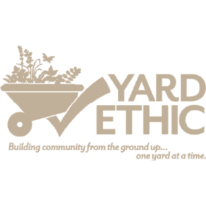 Yard Ethic logo in tan.